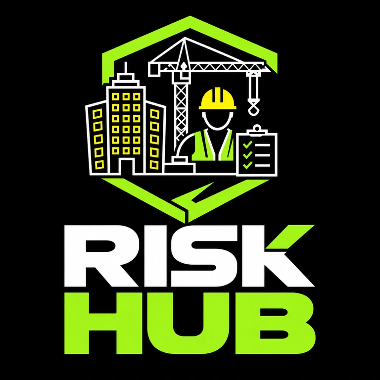 Risk Hub logo with property, construction and inspection symbols