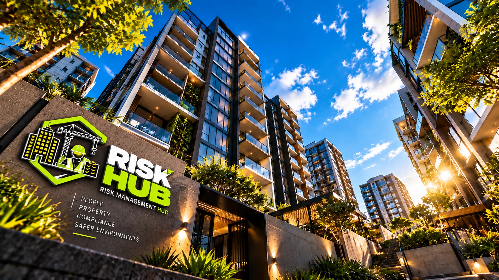 Risk Hub modern property complex